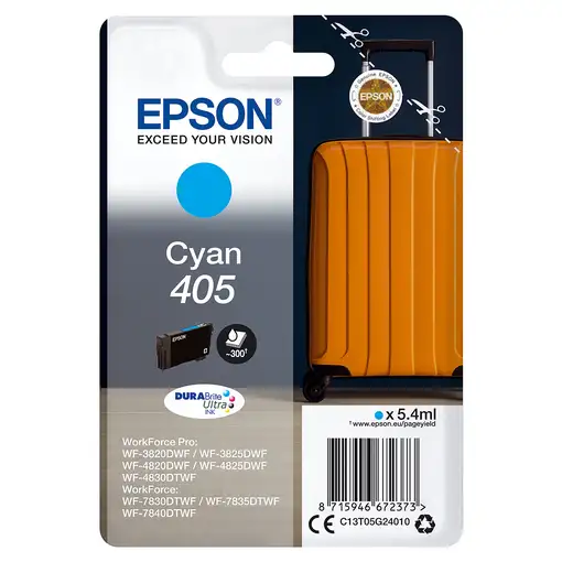 Epson Singlepack Cyan 405 DURABrite Ultra Ink