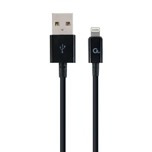 Cablexpert CC-USB2P-AMLM-1M cable de conector Lightning Negro