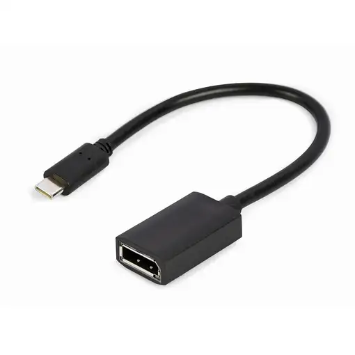 Gembird A-CM-DPF-02 adaptador de cable de vídeo 0,15 m USB Tipo C DisplayPort Negr