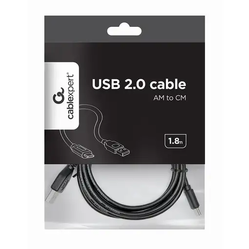 Gembird Kabel / Adapter cable USB USB 2.0 1,8 m USB A USB C Negro