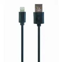 Gembird CC-USB2-AMLM-1M cable de conector Lightning Negro
