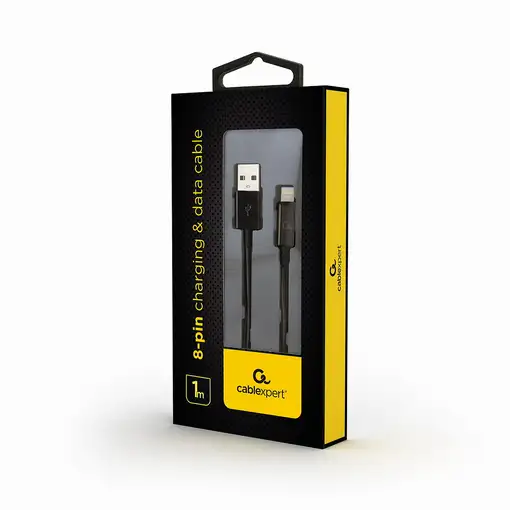 Gembird CC-USB2-AMLM-1M cable de conector Lightning Negro