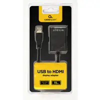 Gembird A-USB3-HDMI-02 Adaptador gráfico USB 1920 x 1080 Pixeles Negro