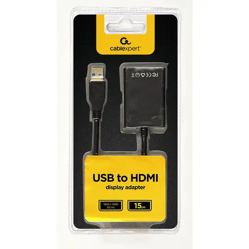 Gembird A-USB3-HDMI-02 Adaptador gráfico USB 1920 x 1080 Pixeles Negro