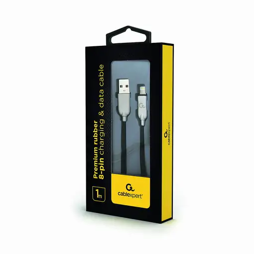 Cablexpert CC-USB2R-AMLM-1M cable de conector Lightning Negro