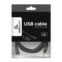 Gembird CCP-mUSB2-AMBM-6 cable USB USB 2.0 1,8 m USB A Micro-USB B Negro