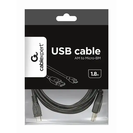 Gembird CCP-mUSB2-AMBM-6 cable USB USB 2.0 1,8 m USB A Micro-USB B Negro