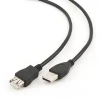 Gembird 3m USB 2.0 A M/FM cable USB USB A Negro