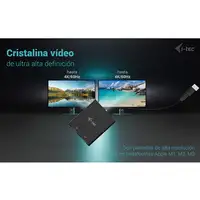 i-tec USB-A/USB-C Dual 4K/60 Hz DisplayPort Video Adapter