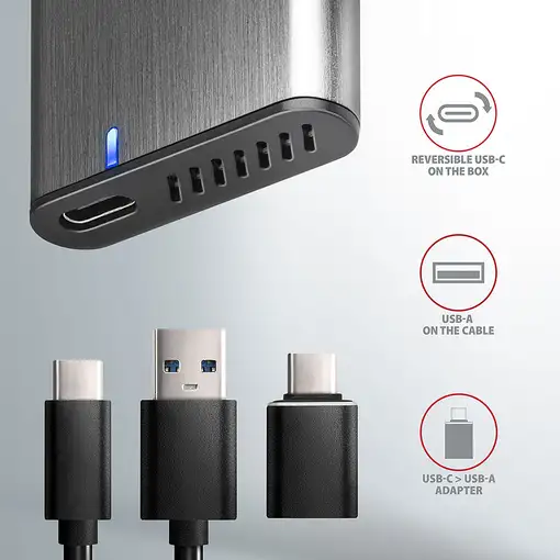 Axagon EEM2-SG2 caja para disco duro externo Caja externa para unidad de estado só