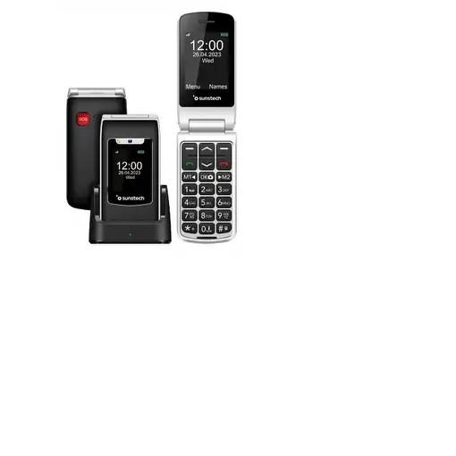 Sunstech CELT23 6,1 cm (2.4") 101 g Negro Teléfono para personas mayores