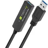 Techly ICUR30100G cable USB USB 3.2 Gen 1 (3.1 Gen 1) 10 m USB A Negro