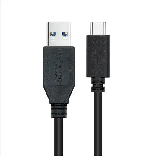 Nanocable Cable USB 3.1 Gen2 10Gbps 3A, tipo USB-C/M-A/M, negro, 0.5 m