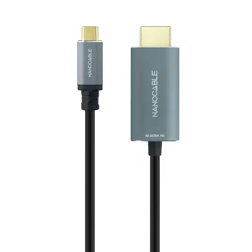 Nanocable Cable Conversor USB-C a HDMI 2.1 8K@60HZ 1.8m, Negro