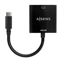 AISENS Conversor USB-C A HDMI 4K@30Hz, USB-C/M-HDMI/H, Negro, 15cm