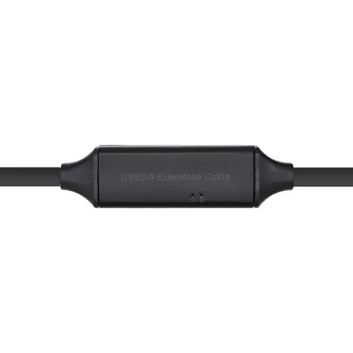AISENS Cable USB 3.0 Prolongador con amplificador y alim., Tipo A/M-A/H, Negro, 15