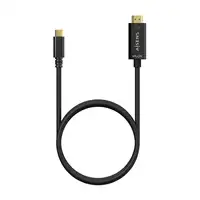 AISENS Cable Conversor USB-C A HDMI 4K@30Hz, USB-C/M-HDMI/M, Negro, 0.8M
