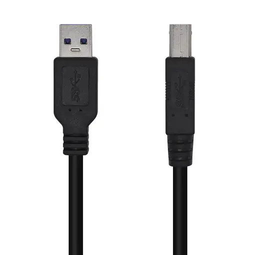 AISENS Cable USB 3.0 Impresora Tipo A/M-B/M, Negro, 3.0m