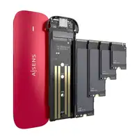 AISENS ASM2-027RED caja para disco duro externo Caja externa para unidad de estado