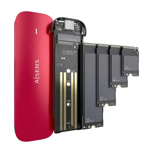 AISENS ASM2-027RED caja para disco duro externo Caja externa para unidad de estado