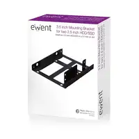Ewent EW7006 panel bahía disco duro 8,89 cm (3.5") Panel embellecedor frontal Negr