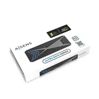 AISENS Caja Externa M.2 (NGFF) RGB Gaming ASM2-RGB013B NVMe a USB3.2 Gen2, Negra