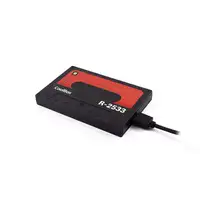 CoolBox SlimChase R-2533 Carcasa de disco duro/SSD Negro, Rojo 2.5"