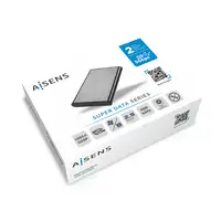 AISENS Caja Externa 2.5" ASE-2525GR 9.5mm SATA A USB 3.0 / USB 3.1 Gen1, Gris