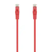 AISENS Cable de Red Latiguillo RJ45 LSZH Cat.6A 500 Mhz UTP AWG24, Rojo, 1.0M