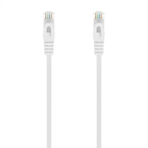 AISENS Cable de Red Latiguillo RJ45 LSZH Cat.6A 500 Mhz UTP AWG24, Blanco, 0.5M