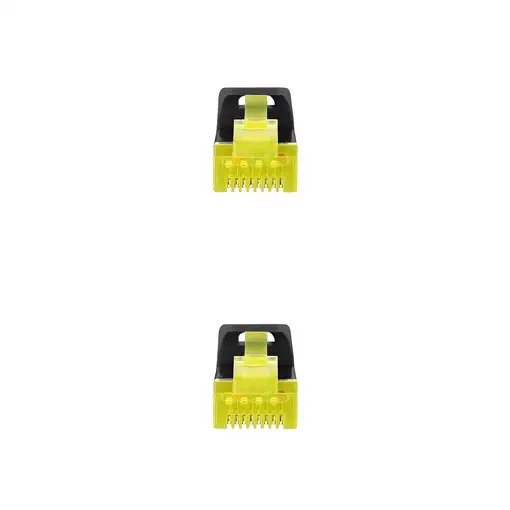 Nanocable Cable de red latiguillo RJ45 LSZH Cat.6A SFTP AWG26, Negro, 2.0 m