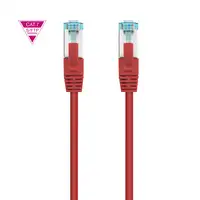 Nanocable Cable de Red Cat.7 600MHZ LSZH SFTP PIMF AWG26, Rojo, 25 cm