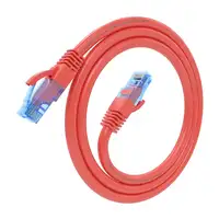 AISENS Cable De Red Latiguillo RJ45 Cat.6 UTP AWG26 CCA, Rojo, 0.75 m
