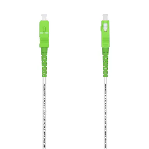 AISENS Cable Fibra Óptica Latiguillo G657A2 3.0 9/125 SMF Simplex CPR DCA LSZH, SC
