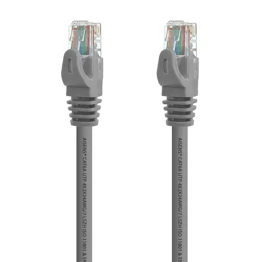 AISENS A145-0329 cable de red Gris 5 m Cat6a U/UTP (UTP)