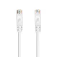 Nanocable Cable de red latiguillo RJ45 LSZH Cat.6A UTP AWG24, Blanco, 1.0m