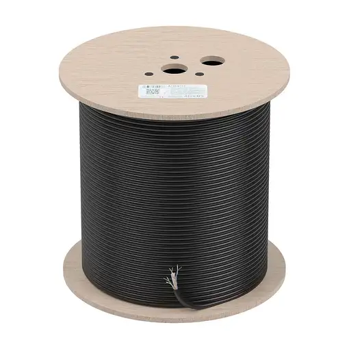 AISENS Cable de Red Exterior Impermeable RJ45 Cat.6 UTP Rígido CCA AWG23, Negro, 3