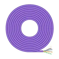 AISENS Cable de Red RJ45 LSZH Cat.6 UTP Rigido AWG23 CCA (Aleacion), Violeta, 305M