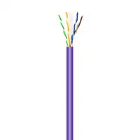 AISENS Cable de Red RJ45 LSZH Cat.6 UTP Rigido AWG23 CCA (Aleacion), Violeta, 305M