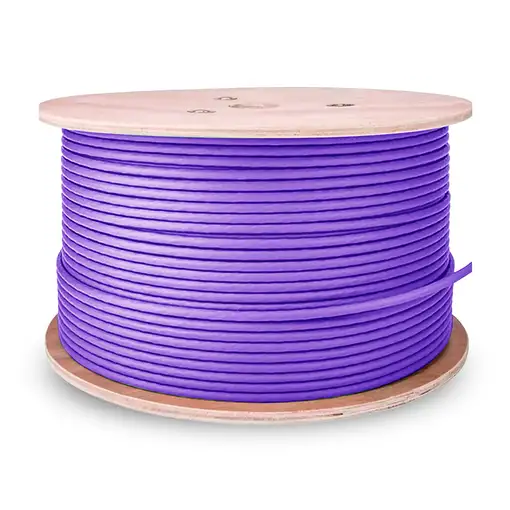 AISENS Cable de Red RJ45 LSZH Cat.6 UTP Rigido AWG23 CCA (Aleacion), Violeta, 305M
