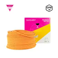 Nanocable Cable de Red CAT.7 LSZH SFTP PIMF AWG23, Naranja, 100 m
