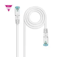 Nanocable Cable de Red Cat.7 600MHZ LSZH SFTP PIMF AWG26, Blanco, 30 cm