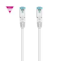 Nanocable Cable de Red Cat.7 600MHZ LSZH SFTP PIMF AWG26, Blanco, 30 cm
