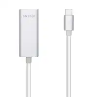 AISENS Conversor USB3.1 Gen1 USB-C A Ethernet Gigabit 10/100/1000 Mbps, 15 cm