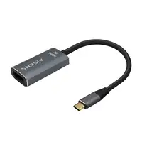 AISENS Conversor Aluminio USB-C a HDMI 4K@60Hz, USB-C/M-HDMI/H, Gris, 15cm