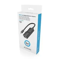 AISENS Conversor USB3.1 Gen1 USB-C a Ethernet Gigabit 10/100/1000 Mbps, Negro, 11