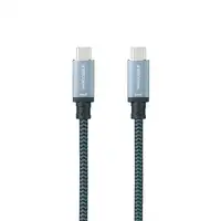 Nanocable Cable USB 3.1 Gen2 10Gbps 5A, 4K/60Hz, USB-C/M-USB-C/M, Gris/Negro, 0.5