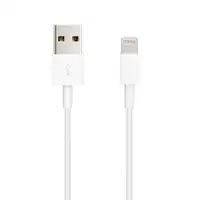 Nanocable Cable Lightning a USB-A, Lightning/M -USB A/M, Blanco, 50 cm