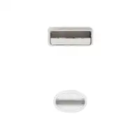 Nanocable Cable Lightning a USB-A, Lightning/M -USB A/M, Blanco, 50 cm