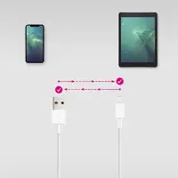 Nanocable Cable Lightning a USB-A, Lightning/M -USB A/M, Blanco, 50 cm